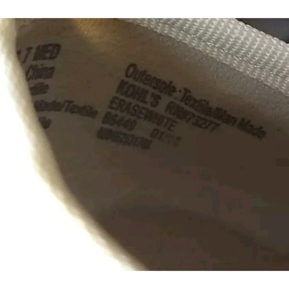 Women's Sonoma Vitalize Ortholite Erase white Slip On Shoe Size 7